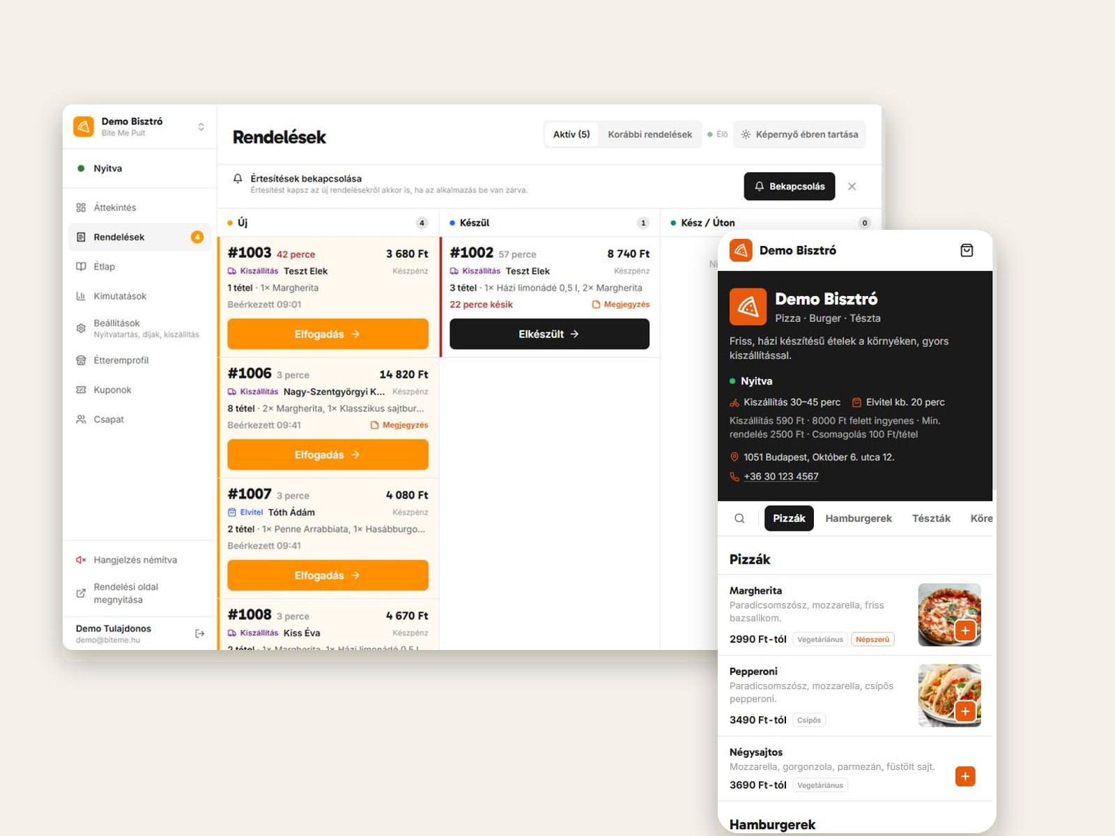 Kajapont: Commission-Free Ordering for Restaurants